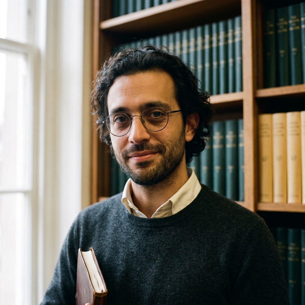 Portrait of Tomás, a doctoral student in Anglican liturgy.
